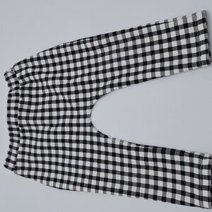 Mayoral Black and White Checkered Kids Casual Pants Bottoms